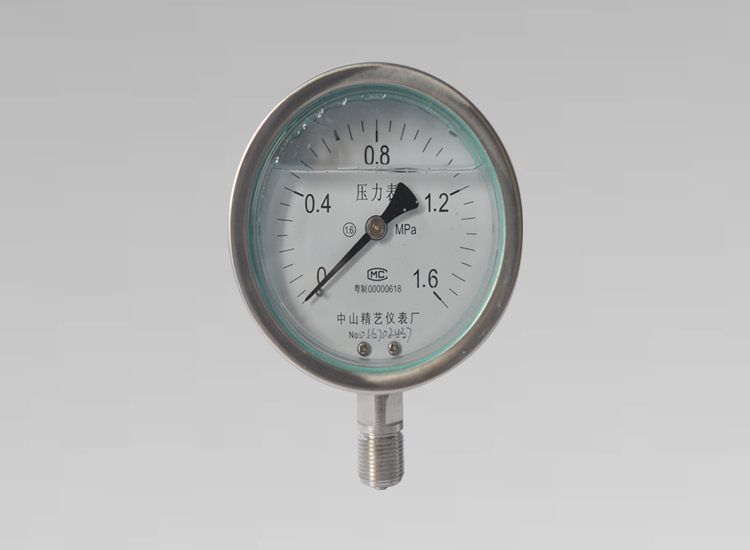 不锈钢耐震压力表YBN-100 1.6MPA