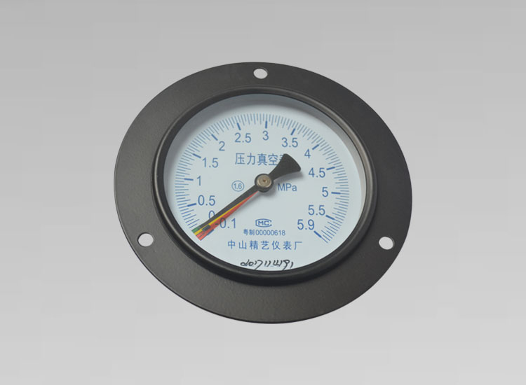 压力真空表YZ-100ZT/-0.1~5.9MPa/轴向带前边M20*1.5