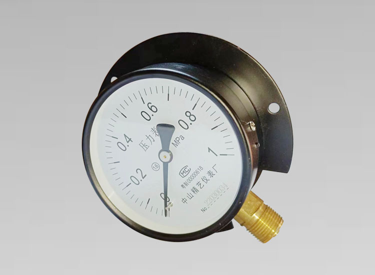 船用压力表Y100H/0~1MPa/径向带后边M20*1.5