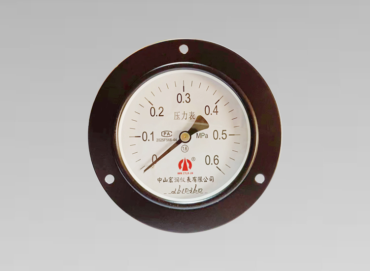普通轴向带前边压力表Y100ZT/0.6MPa/M20*1.5